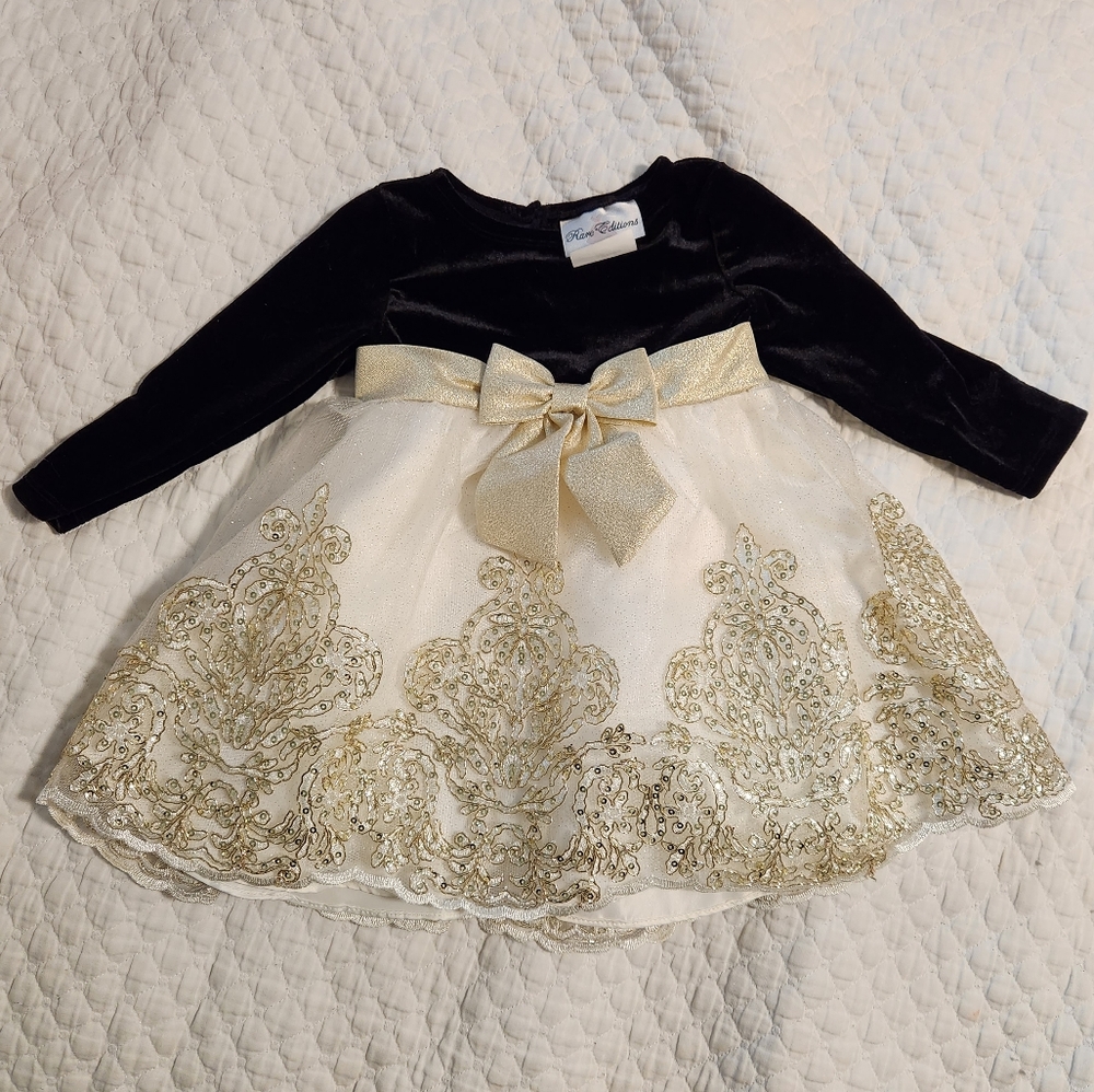 Rare Editions Holiday Dress 12-18 months